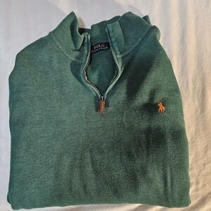 Polo by Ralph Lauren Green Half-Zip Sweater for Men